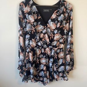 ASTR Long Sleeve Jumper Romper